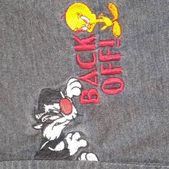 2001 Y2K Original Looney Tunes Raglan Baseball Shirt - Picture 3 of 5